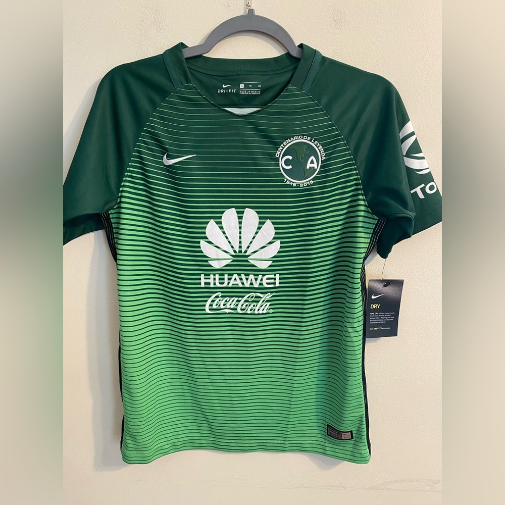 NWT New Nike Club America Aguilas 2016/2017 Away Centenario Kids’ Jersey Size XL